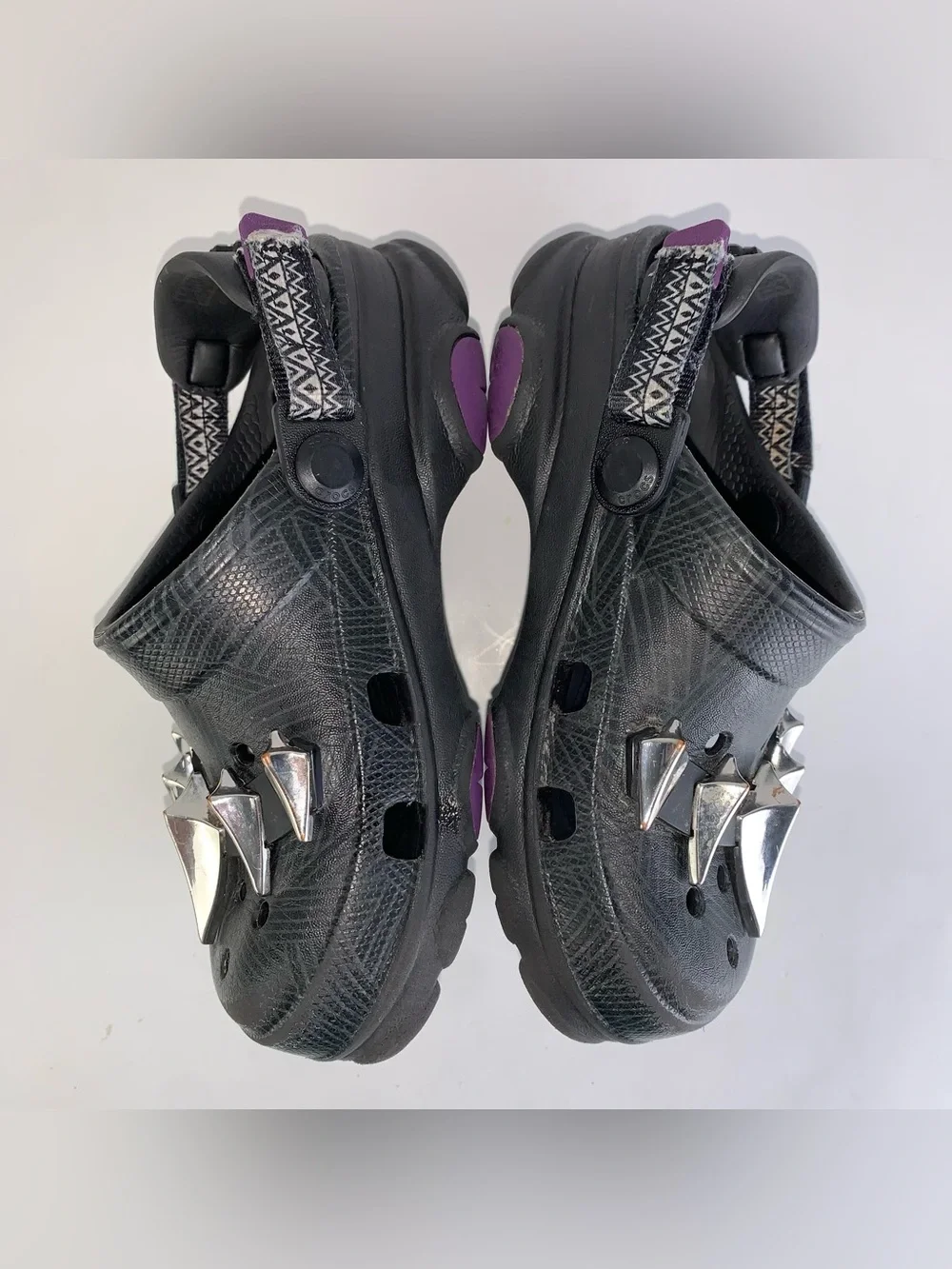 Crocs Marvel Black Panther Wakanda Shoes Size 11 boys